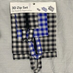 NWT Baggu 3D zip set - Gingham